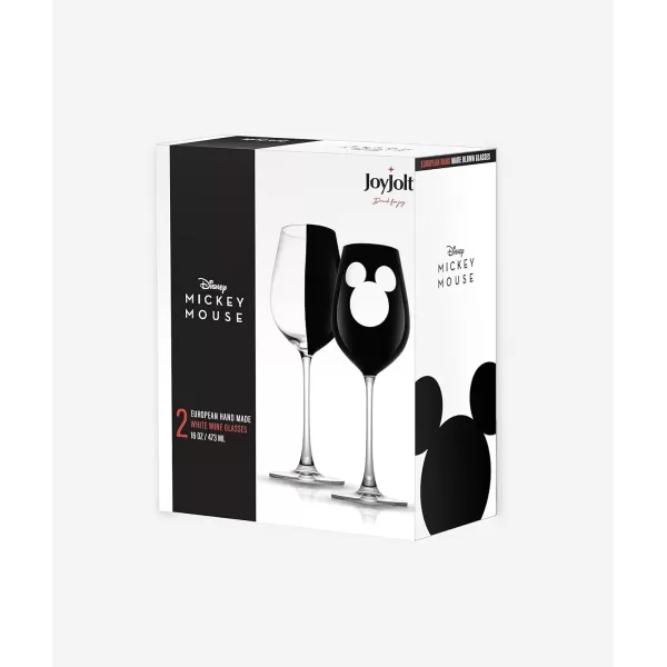 imageJoyJolt Disney Luxury Mickey Mouse Stemmed Red Wine Glasses European Crystal Wine Glasses Set of 2 Drinking Glasses Xmas Disney Stuff Gifts and Cups 23oz Black Wine Glass Disney Wine GlassWhite Wine Glasses