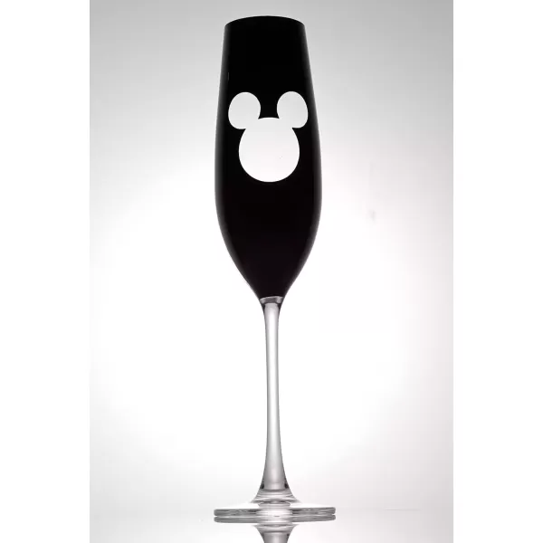 imageJoyJolt Disney Luxury Mickey Mouse Stemmed Red Wine Glasses European Crystal Wine Glasses Set of 2 Drinking Glasses Xmas Disney Stuff Gifts and Cups 23oz Black Wine Glass Disney Wine GlassChampagne Flutes