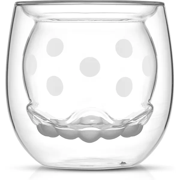 imageJoyJolt Mickey Pants and Minnie Skirt 3D 74oz Double Wall Glass Coffee Cups 2pc Disney Coffee Mug Espresso Cups and Tea Cups Collection of Double Wall Glasses and Disney Gifts74 Oz