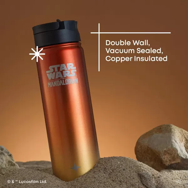 imageJoyJolt Triple Insulated Water Bottle with Straw Lid AND Flip Lid 32oz Large Water Bottle 12 Hour HotCold Vacuum Insulated Stainless Steel Bottle BPAFree Leakproof Water Bottles  Thermos BottleTatooine