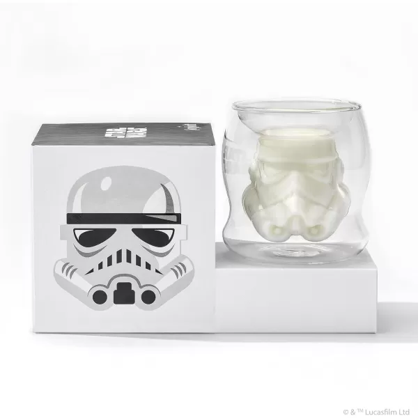 imageJoyJolt Star Wars Stormtrooper Borosilicate Glass Coffee Mug 65 oz Double Wall Heat Resistant Dishwasher Safe Includes 1Stormtrooper