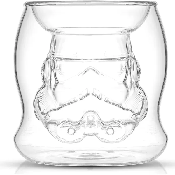 imageJoyJolt Star Wars Stormtrooper Borosilicate Glass Coffee Mug 65 oz Double Wall Heat Resistant Dishwasher Safe Includes 1Stormtrooper