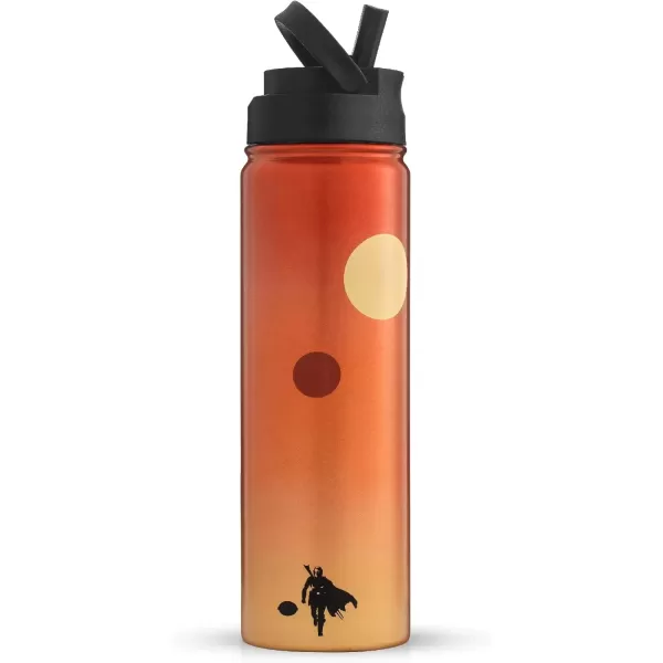 imageJoyJolt Triple Insulated Water Bottle with Straw Lid AND Flip Lid 22oz Water Bottle 12 Hour HotCold Vacuum Insulated Stainless Steel Water Bottle BPAFree Leakproof Water Bottles  Thermos BottleTatooine