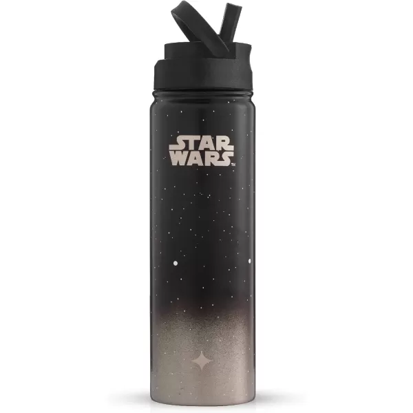 imageJoyJolt Triple Insulated Water Bottle with Straw Lid AND Flip Lid 22oz Water Bottle 12 Hour HotCold Vacuum Insulated Stainless Steel Water Bottle BPAFree Leakproof Water Bottles  Thermos BottleDeath Star