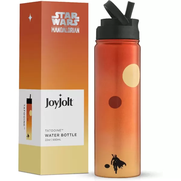 imageJoyJolt Triple Insulated Water Bottle with Straw Lid AND Flip Lid 22oz Water Bottle 12 Hour HotCold Vacuum Insulated Stainless Steel Water Bottle BPAFree Leakproof Water Bottles  Thermos BottleTatooine