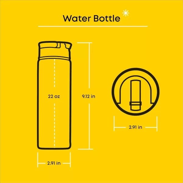 imageJoyJolt Disney Retro Vintage Stainless Steel Water Bottle ft Mickey Mouse Reusable 22oz Vacuum Insulated Water Bottle Tumbler with Leak Proof Flip Straw Lid and Handle Lead ampamp BPA FreeJourney