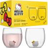 imageJoyJolt Hello Kitty ampamp Mimmy 3D Icon Short Drinking Glasses Set of 2 135oz Stemless Hello Kitty Glass Tumblers Hello Kitty Glassware Sanrio Hello Kitty Stuff for AdultsDOF Glasses