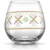 imageJoyJolt Star Wars Ugly Sweater Stemless Glasses Set of 4 Large 15oz Stemless Glass Drinking Glasses Gifts for Kitchen Men or Women Star Wars Collectibles for Adults4 Count Pack of 1