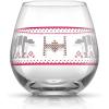 imageJoyJolt Star Wars Ugly Sweater Stemless Glasses Set of 4 Large 15oz Stemless Glass Drinking Glasses Gifts for Kitchen Men or Women Star Wars Collectibles for Adults4 Count Pack of 1