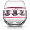 imageJoyJolt Star Wars Ugly Sweater Stemless Glasses Set of 4 Large 15oz Stemless Glass Drinking Glasses Gifts for Kitchen Men or Women Star Wars Collectibles for Adults4 Count Pack of 1