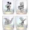 imageJoyJolt Disney Glassware Sets Disney 100 Walts Quotes Drinking Glasses 10oz Lowball Tumbler Whiskey Glasses Glass Cups Set Disney Tumblers for Adults 100 Years Disney Merchandise and Disney Gift