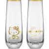 imageJoyJolt Hello Kitty and Friends Holiday Stemless Flutes 95oz Drinking Glasses Set of 4 Kawaii Sanrio Hello Kitty Kitchen Glass Set Ideal for Water Juice Smoothies Skinny Tall GlassesHello Kitty