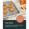 imageCaraway Nonstick Ceramic Bakeware Set 11 Pieces  Baking Sheets Assorted Baking Pans Cooling Rack ampamp Storage  Aluminized Steel Body  Non Toxic PTFE ampamp PFOA Free  CreamSlate