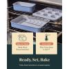 imageCaraway Nonstick Ceramic Bakeware Set 11 Pieces  Baking Sheets Assorted Baking Pans Cooling Rack ampamp Storage  Aluminized Steel Body  Non Toxic PTFE ampamp PFOA Free  CreamSlate