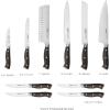 imageJoyJolt 7 Nakiri Knife High Carbon x50 German Steel Kitchen Knife  Magnetic Gift Boxed Japanese KnifeBlock Set Knives