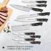 imageJoyJolt 7 Nakiri Knife High Carbon x50 German Steel Kitchen Knife  Magnetic Gift Boxed Japanese KnifeBlock Set Knives
