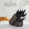 imageJoyJolt 7 Nakiri Knife High Carbon x50 German Steel Kitchen Knife  Magnetic Gift Boxed Japanese KnifeBlock Set Knives