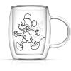 imageJoyJolt Aroma Disney Mickey and Pluto 135oz Glass Cups Set 2 Insulated Double Wall Glass Coffee Cups Insulated Coffee Cup Set Unique Coffee Mugs Large Espresso Cups Disney Cups and Disney Mugs