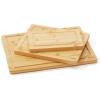 imageJoyJolt Bamboo Cutting Board Set Wooden Cutting Boards for Kitchen Large and Small Wooden Cutting Board Set Serving Cheese Board Bread Board or Chopping Board Set Non Slip Wood Cutting Board Set