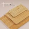 imageJoyJolt Bamboo Cutting Board Set Wooden Cutting Boards for Kitchen Large and Small Wooden Cutting Board Set Serving Cheese Board Bread Board or Chopping Board Set Non Slip Wood Cutting Board Set