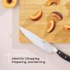 imageJoyJolt Bamboo Cutting Board Set Wooden Cutting Boards for Kitchen Large and Small Wooden Cutting Board Set Serving Cheese Board Bread Board or Chopping Board Set Non Slip Wood Cutting Board Set