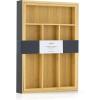 imageJoyJolt Bamboo Expandable Drawer Organizer for Kitchen Utensils Adjustable Cutlery Tray Bamboo Drawer Dividers Organizer for Silverware Flatware Knives in Kitchen Bedroom 46 SlotsBambooBlack
