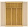 imageJoyJolt Bamboo Expandable Drawer Organizer for Kitchen Utensils Adjustable Cutlery Tray Bamboo Drawer Dividers Organizer for Silverware Flatware Knives in Kitchen Bedroom 46 SlotsBambooWhite
