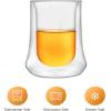 imageJoyJolt Cosmo Double Wall Whiskey Glasses  Set of 2 Double Wall Tumbler Ideal for Old Fashioned or Sweet Manhattan Cocktails Eminent Brandy Glass for Party  10 oz Scotch Whiskey Glasses