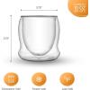 imageJoyJolt Cosmo Double Walled Stemless Wine Glasses  Set of 2 Double Wall Insulated Wine Glasses for White Wine Red Wine  Delicate Stemless Glassware  295 ml  10 oz Modern Glassware