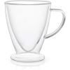 imageJoyJolt Declan Irish Double Wall Insulated Glass Coffee Cups Set of 2 15Ounces