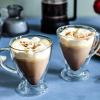 imageJoyJolt Declan Irish Double Wall Insulated Glass Coffee Cups Set of 2 15Ounces
