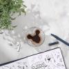 imageJoyJolt Disney Mickey Mouse 3D Espresso Cups 54oz Glass Set of 2  Insulated Double Wall Design Unique Coffee Mugs54 Oz
