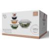 imageJoyJolt Kitchen Mixing Bowls 5pc Glass Bowls with Lids Set  Neat Nesting Bowls Large Mixing Bowl Set incl Batter Bowl Cooking Bowls Storage Bowls with Lids and Big Salad Bowl with BPAFree LidsBlack