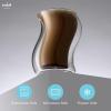 imageJoyJolt Pivot Double Insulated Cocktail Glasses  Set of 2 Unique 8 oz Double Wall Tumbler  Engaging Optical Effect Double Wall Glass  Suitable for Tea Cappuccino Coffee or Iced Beverages