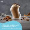 imageJoyJolt Pivot Double Insulated Tumblers  Set of 2 Exceptional 135 oz Iced Coffee Tumbler  Elegant Bar Glasses for Coffee Tea or Cold Beverages  2 x 405 ml Iced Coffee Glasses for Hot Summers
