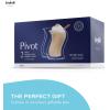 imageJoyJolt Pivot Double Insulated Tumblers  Set of 2 Exceptional 135 oz Iced Coffee Tumbler  Elegant Bar Glasses for Coffee Tea or Cold Beverages  2 x 405 ml Iced Coffee Glasses for Hot Summers