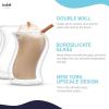 imageJoyJolt Pivot Double Insulated Tumblers  Set of 2 Exceptional 135 oz Iced Coffee Tumbler  Elegant Bar Glasses for Coffee Tea or Cold Beverages  2 x 405 ml Iced Coffee Glasses for Hot Summers