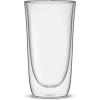 imageJoyJolt Spike Double Wall Glasses Cocktail Beer Drinkware Glass Set of 2  double walled glass 135 Ounces