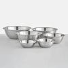 imageJoyJolt Stainless Steel Mixing Bowl Set of 6 Mixing Bowls Black 5qt Large Mixing Bowl to 05qt Small Metal Bowl Kitchen Cooking and Storage Nesting Bowls Dough Batter and Baking BowlsStainless Steel