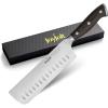 imageJoyJolt 7 Nakiri Knife High Carbon x50 German Steel Kitchen Knife  Magnetic Gift Boxed Japanese KnifeNakiri Knife