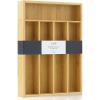 imageJoyJolt Bamboo Drawer Organizer for Kitchen Utensils Drawer Divider for Large Cutlery and Silverware Flatware Holder Tray 5Compartment Silverware Organizer Garage Kitchen ampamp Junk Drawer OrganizerBambooBamboo