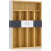 imageJoyJolt Bamboo Drawer Organizer for Kitchen Utensils Drawer Divider for Large Cutlery and Silverware Flatware Holder Tray 5Compartment Silverware Organizer Garage Kitchen ampamp Junk Drawer OrganizerBambooWhite