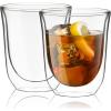 imageJoyJolt Levitea Double Walled Glasses Thermo Tumber Barware Drinkware Glassware Set of 2 double wall glass 84 Ounces