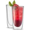 imageJoyJolt Spike Double Wall Glasses Cocktail Beer Drinkware Glass Set of 2  double walled glass 135 Ounces