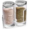 imageSalt Pepper Shakers by JoyJolt  2Oz Salt and Pepper Set of 2  Premium Quality Durable Glass  Elegant Triangle Design  NonBPA and Dishwasher Safe  Ideal for Home Use Restaurant Hotel