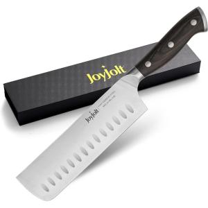 imageJoyJolt 7 Nakiri Knife High Carbon x50 German Steel Kitchen Knife  Magnetic Gift Boxed Japanese KnifeNakiri Knife