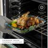 imageJoyFul by JoyJolt 8pc Glass Bakeware Set 4x Baking Pan Dishes and 4x Baking Dish Lids for Kitchen Storage Deep Baking Sheet Oven Tray Rectangle Casserole Dish Lasagna Pans Cake Baking SheetsBlack