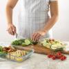 imageJoyFul by JoyJolt 8pc Glass Bakeware Set 4x Baking Pan Dishes and 4x Baking Dish Lids for Kitchen Storage Deep Baking Sheet Oven Tray Rectangle Casserole Dish Lasagna Pans Cake Baking SheetsBlack