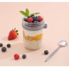 imageJoyJolt 3Pack Glass Overnight Oats Jars with Lids and Spoons Set 16 oz Mason Jars for Overnight Oats Chia Pudding Jars with Lids  BPAFree Leak Proof Small Containers with Lids for Meal PrepGrey