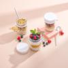 imageJoyJolt 3Pack Glass Overnight Oats Jars with Lids and Spoons Set 16 oz Mason Jars for Overnight Oats Chia Pudding Jars with Lids  BPAFree Leak Proof Small Containers with Lids for Meal PrepWhite